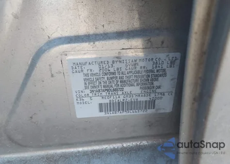 2013 Nissan Sentra Sr из США, поврежденный, VIN 3N1AB7AP9DL665722